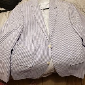 Blue Seersucker Sport Coat